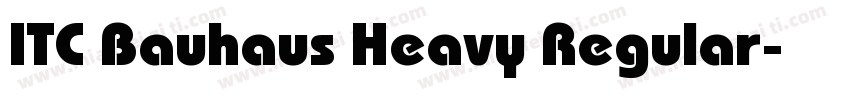 ITC Bauhaus Heavy Regular字体转换